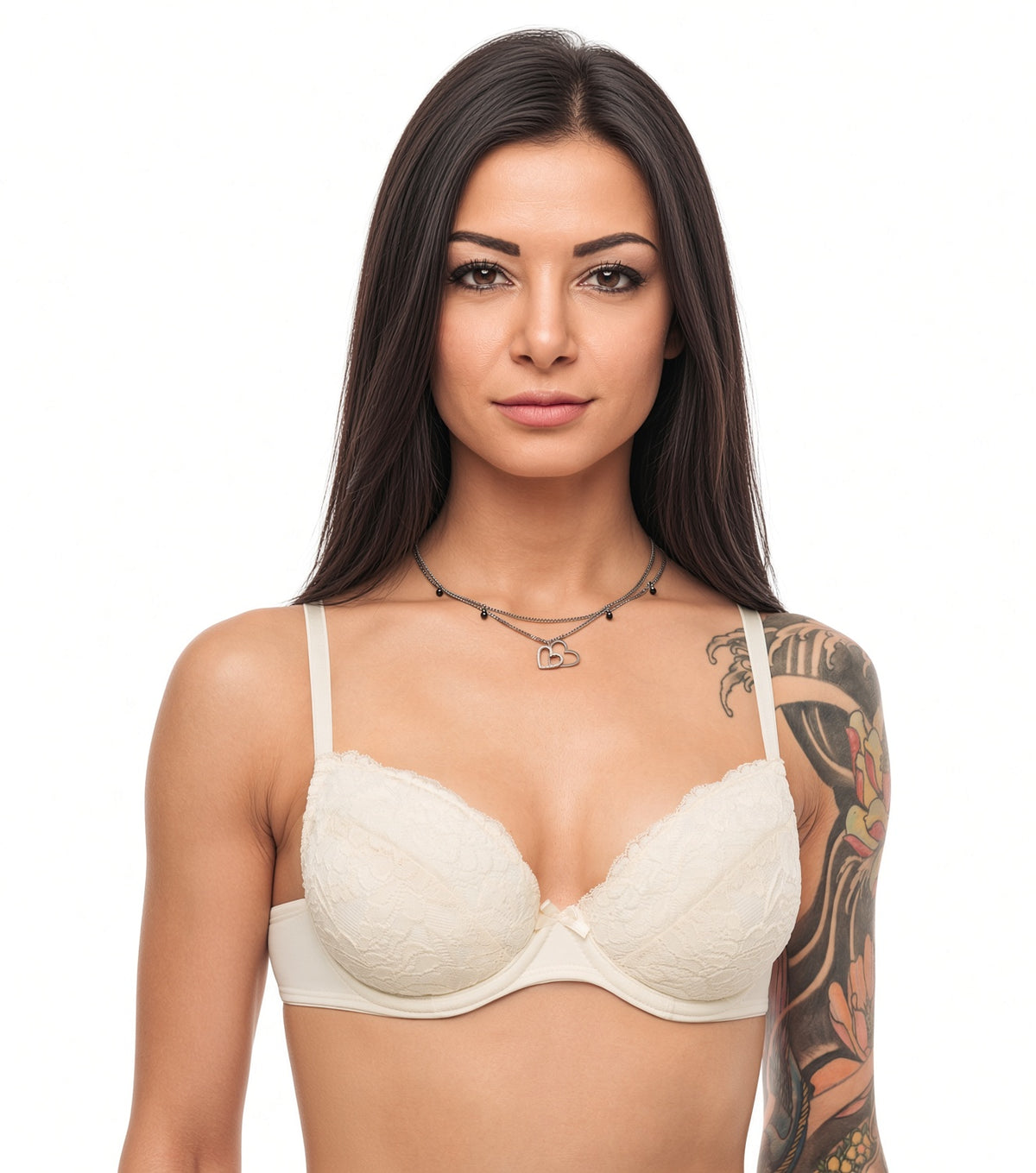 Lace Padded-Cup Bra — KROIVA